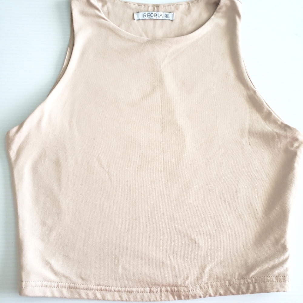 ReoRia Women's Cream Tank Top